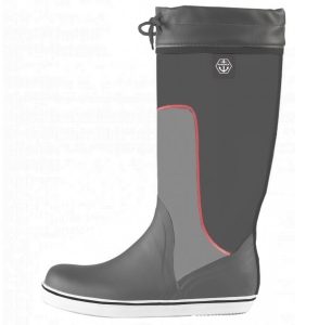 Maindeck tall grey rubber boot-0