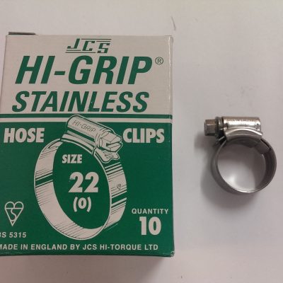 Hi-Grip Size 22 SS Hose Clip-0