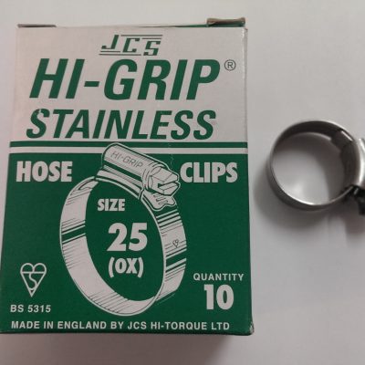 Hi-Grip Size 25 SS Hose Clip-0