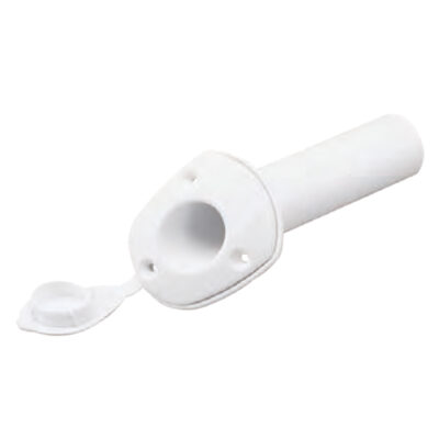 Nuova Rade Rod Holder, With Cap, Plastic, Ø40mm, H.230mm, White