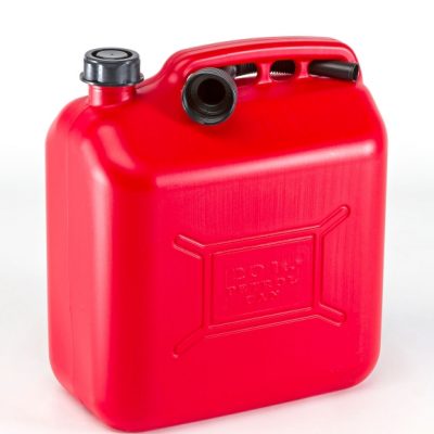Can Plastic Fuel Jerry Can C/W Spout 20L Petrol-0
