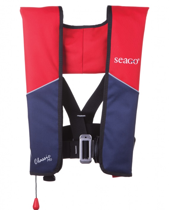 Seago Classic 190n Auto Lifejacket Red/Navy-0