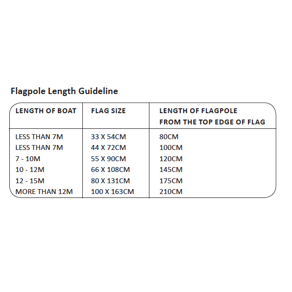 Mahogany Flag Pole 65cm-4303
