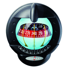 Plastimo Contest 101 Compass Black Vertical Bulkhead Red Card-0