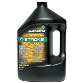 Quicksilver 25W40 Synthetic Blend Marine Oil 4-Stroke 4L-0