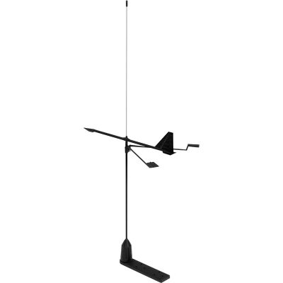 V-Tronix Shakespeare YHK Stainless steel Hawk whip Antenna with wind indicator & PL-259 connector-0