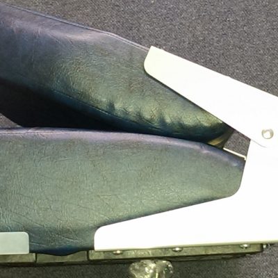 Navy Deluxe Low Back Folding Seat S/S 316 Fittings-0