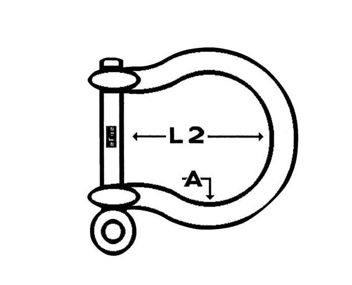 Talamex S/S Bow Shackle 5mm - Image 2