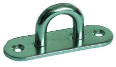 Waveline Rectangular Eye Plate - Stainless Steel 60mm-0