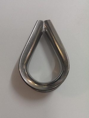 Waveline Thimbles - Stainless Steel 8mm (304)-0