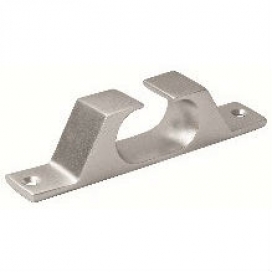 Waveline Straight Fairlead Anodised Aluminium 5"-0