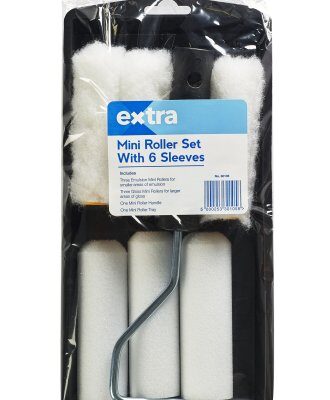 4" EXTRA MINI ROLLER SET