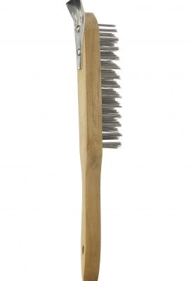Lynwood 4 Row Wire Brush with Scrapper-0