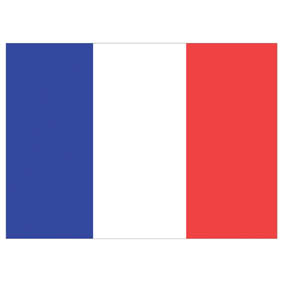 Waveline France Courtesy Flag 45x30cm Printed100d Polyester-0