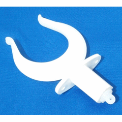 Rwo Rowlock 17mm and Topmount White (Pair)-0