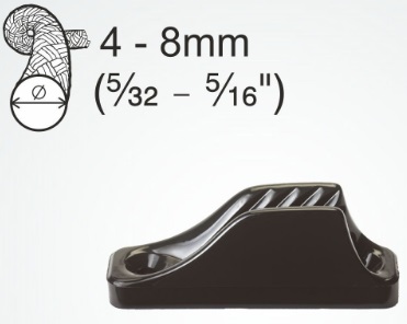 Clamcleat® CL209 Midi - Black Nylon 4-8mm