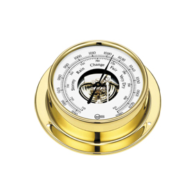 Barigo Barometer Brass 85mm DIAL (110 X 32mm) B183-0
