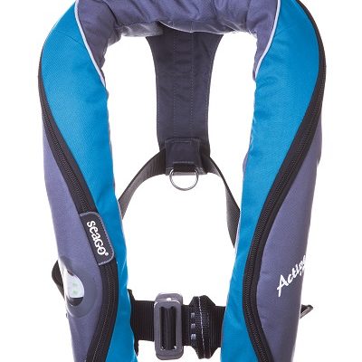 Seago Active 190n Pro Auto Lifejacket With Harness Blue Carbon-0