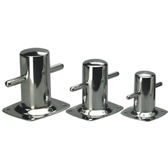 Bollard Post With Base Plate St.Steel Dia 50mm H95mm-0