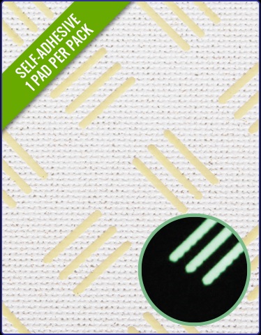 Treadmaster Glowtec Checker (Green Glow) - White-3467