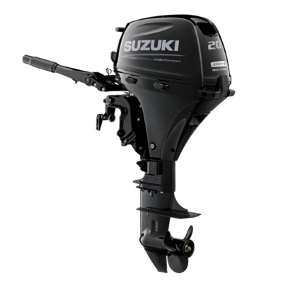 Suzuki DF20AEL Outboard Motor - Electric Start, Long Shaft, and Fuel Efficient