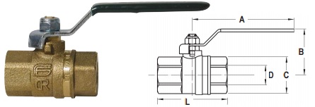 DZR Ball Valve 1"BSP -0