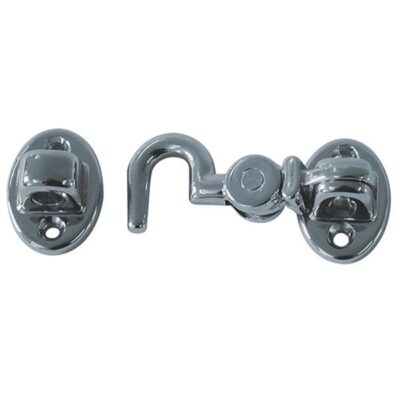 Silent Cabin Hook 2-1/2" Chromed Brass