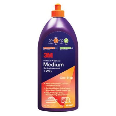 3M Perfect-It Gelcoat Medium Cutting Compound & Wax 946ml-0