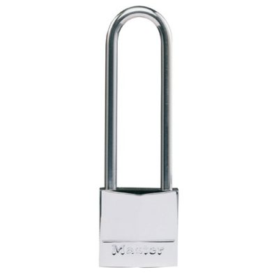 MASTERLOCK PADLOCK N.P. BRASS 30mm S/S LONG SHACKLE