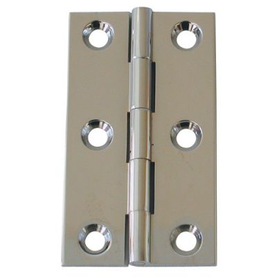 CHROMED BRASS BUTT HINGE 2 1/2"x 1 3/8"