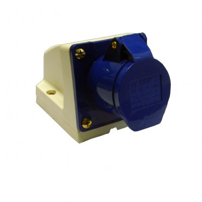 Waveline Industrial Socket 16A 220-250VAC 2P+EIP44 Blue