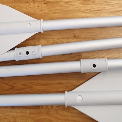 Waveco Aluminium Oars Long (1.64M) for 2.50-3.30 Boat (Pair) Grey