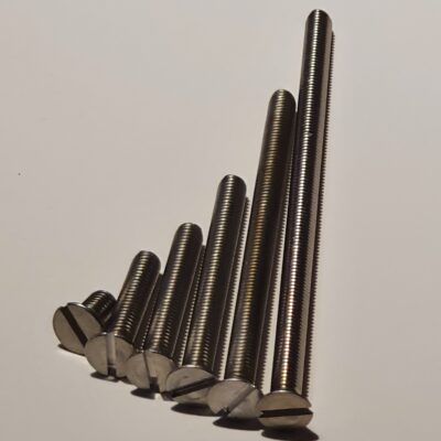 A4 Stainless Steel Slotted Countersunk Machine Screw M5