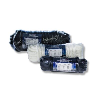 Seago 14mm Pre-Spliced Dockline White 10M