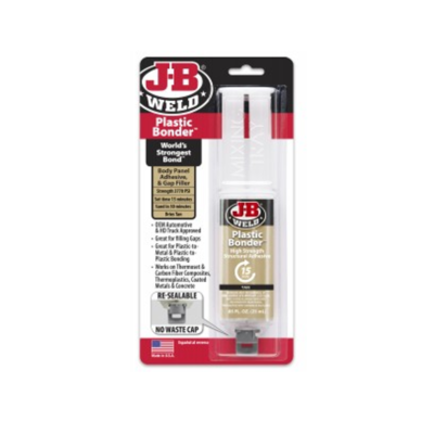 J-B Weld Plastic Bonder Syringe- Tan