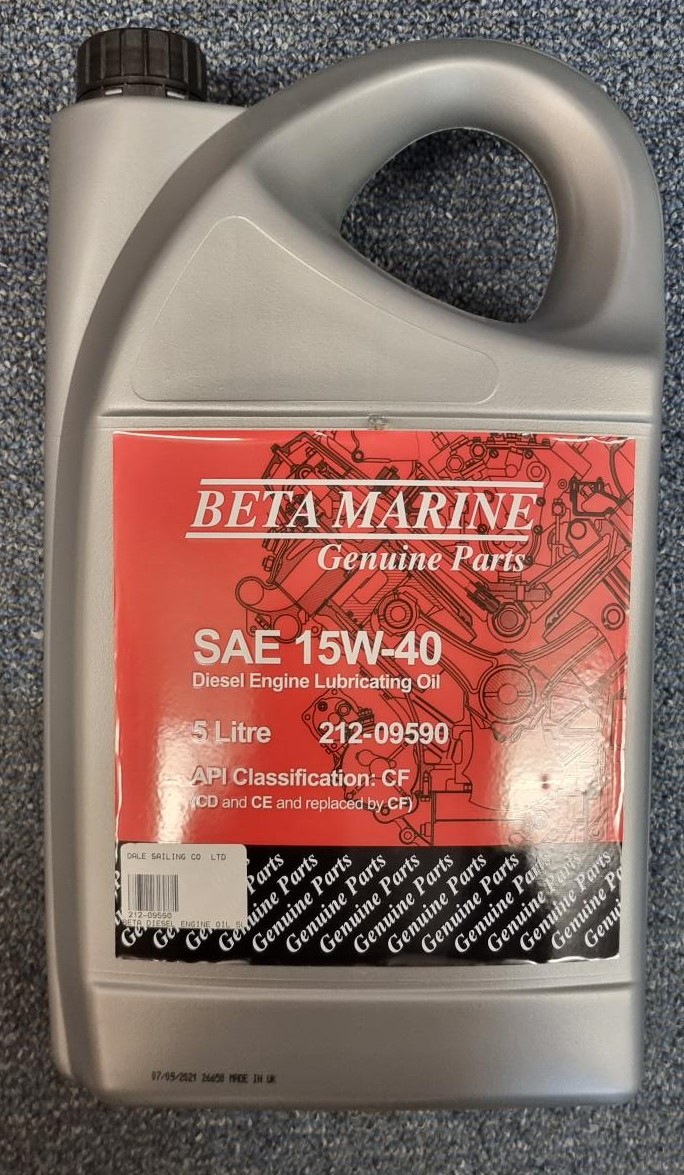 Beta Marine Engine Oil 15W-40 - 5 Litres