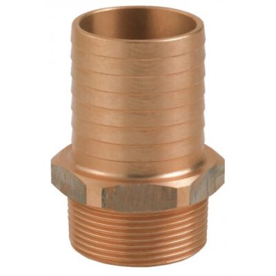 BRONZE Connector 1-1/4" BSPT - 38MM Hose