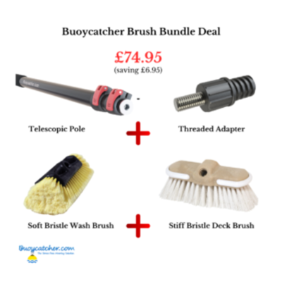 Complete Cleaning Combination with Pole Adapter and Deck Brushes
