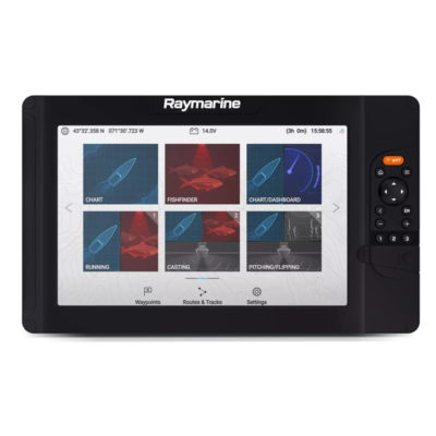 Raymarine Element 9 HV Chartplotter with HV-100 Transducer & LightHouse Charts Western Europe