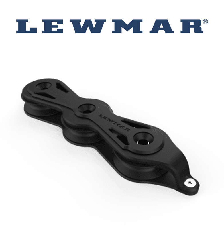 Lewmar Synchro Organiser (Part Number: 29916060BK) - 60MM 1 x 3 Sheave Block System
