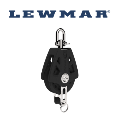 Lewmar 50MM Synchro Block Single with Becket (Part Number: 29925004BK)