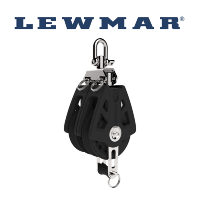 Lewmar 50MM Synchro Block Double with Becket (Part Number: 29925005BK)
