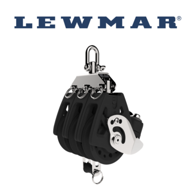 Lewmar 50MM Synchro Block Triple with Becket and Cam (Part Number: 29925010BK)