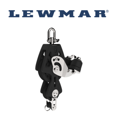 Lewmar 50MM Synchro Block Single Fiddle with Becket and Cam (Part Number: 29925039BK)
